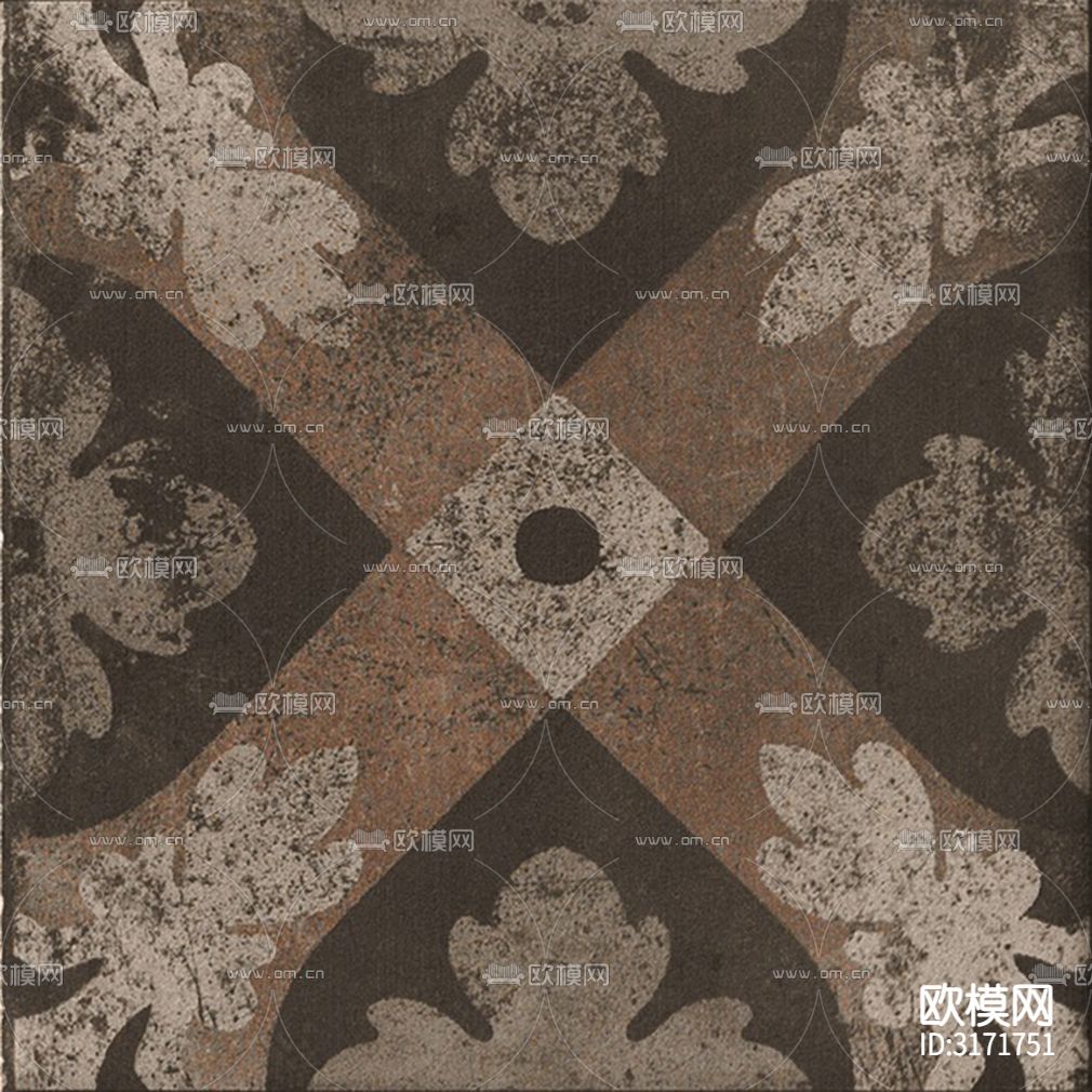 灰色欧式花砖贴图下载（渲染图8）