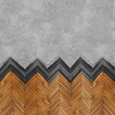  灰色水泥拼木纹石墙贴图 