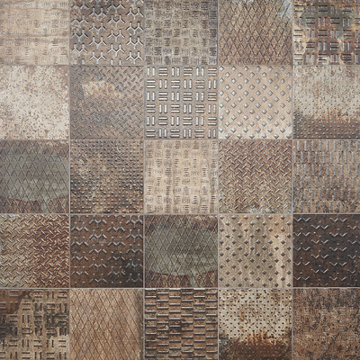  灰色复古花砖贴图 