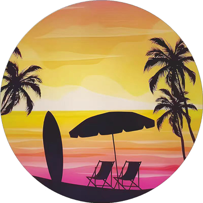  夕阳落日氛围灯夕阳灯贴图 