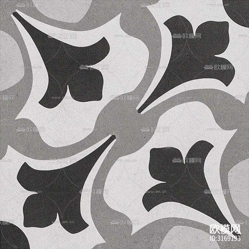 灰色现代花砖贴图下载（渲染图6）