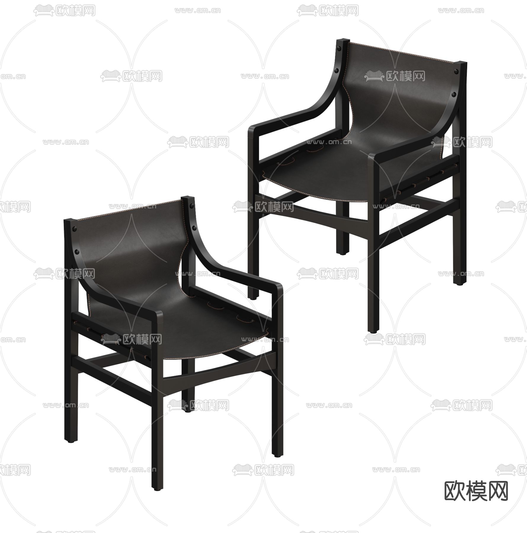 现代单椅3d模型下载