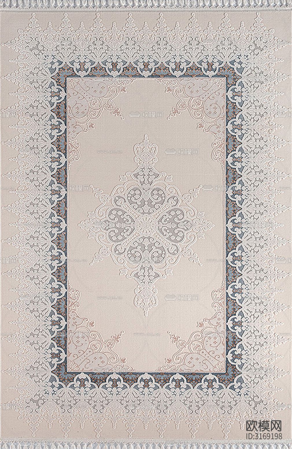 灰色新中式豪华地毯贴图下载（渲染图8）