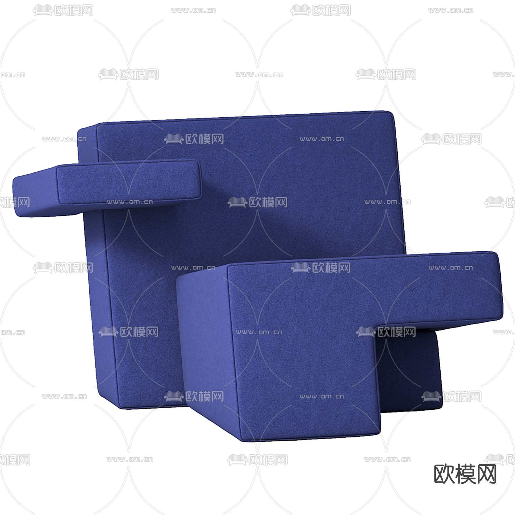 qeeboo 创意椅子 休闲椅3d模型下载（渲染图2）