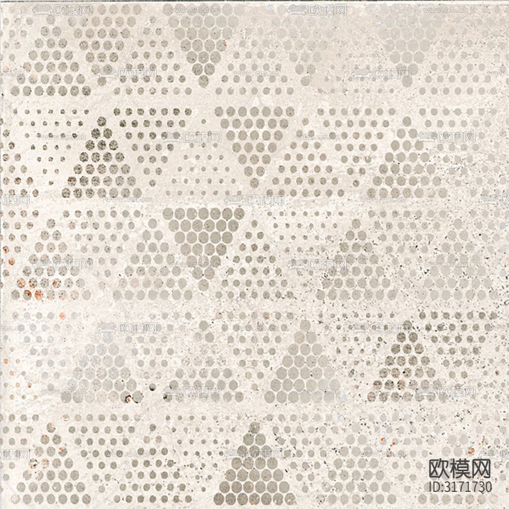 灰色现代简约花砖贴图下载（渲染图5）