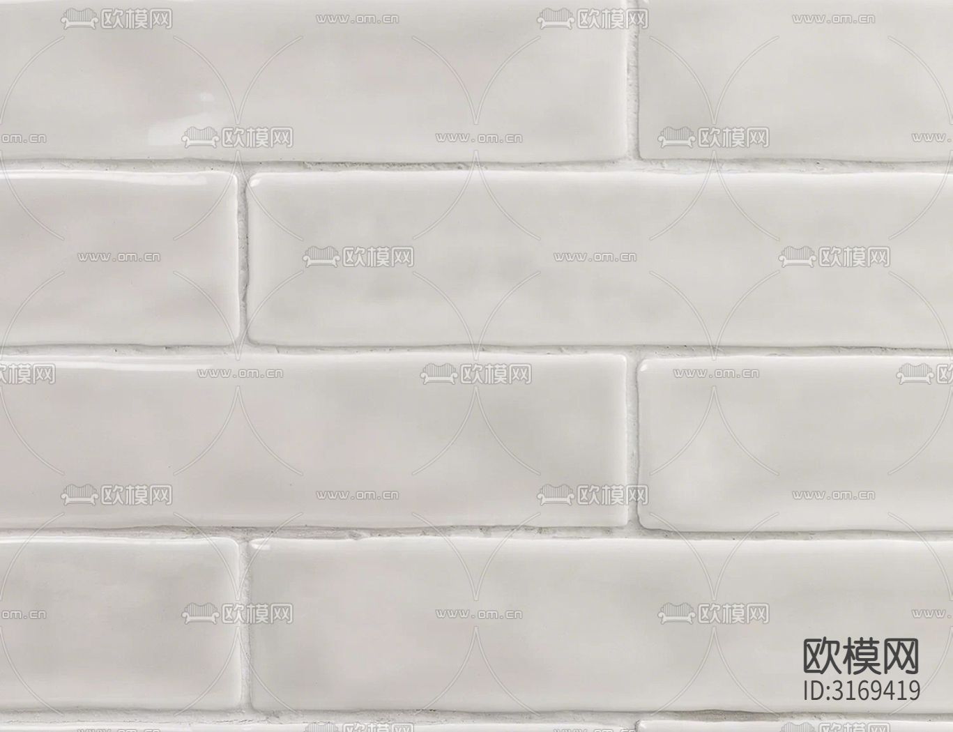 灰色石材纹条形砖贴图下载（渲染图4）