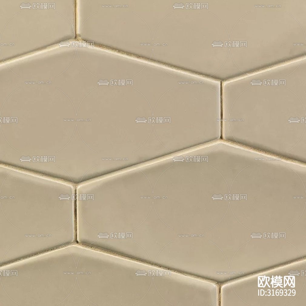 灰色纯色艺术瓷砖马赛克贴图下载（渲染图2）