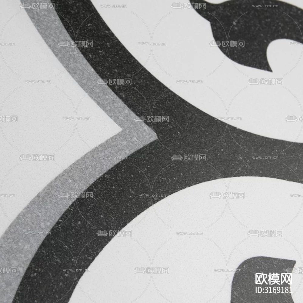 灰色现代花砖贴图下载（渲染图7）