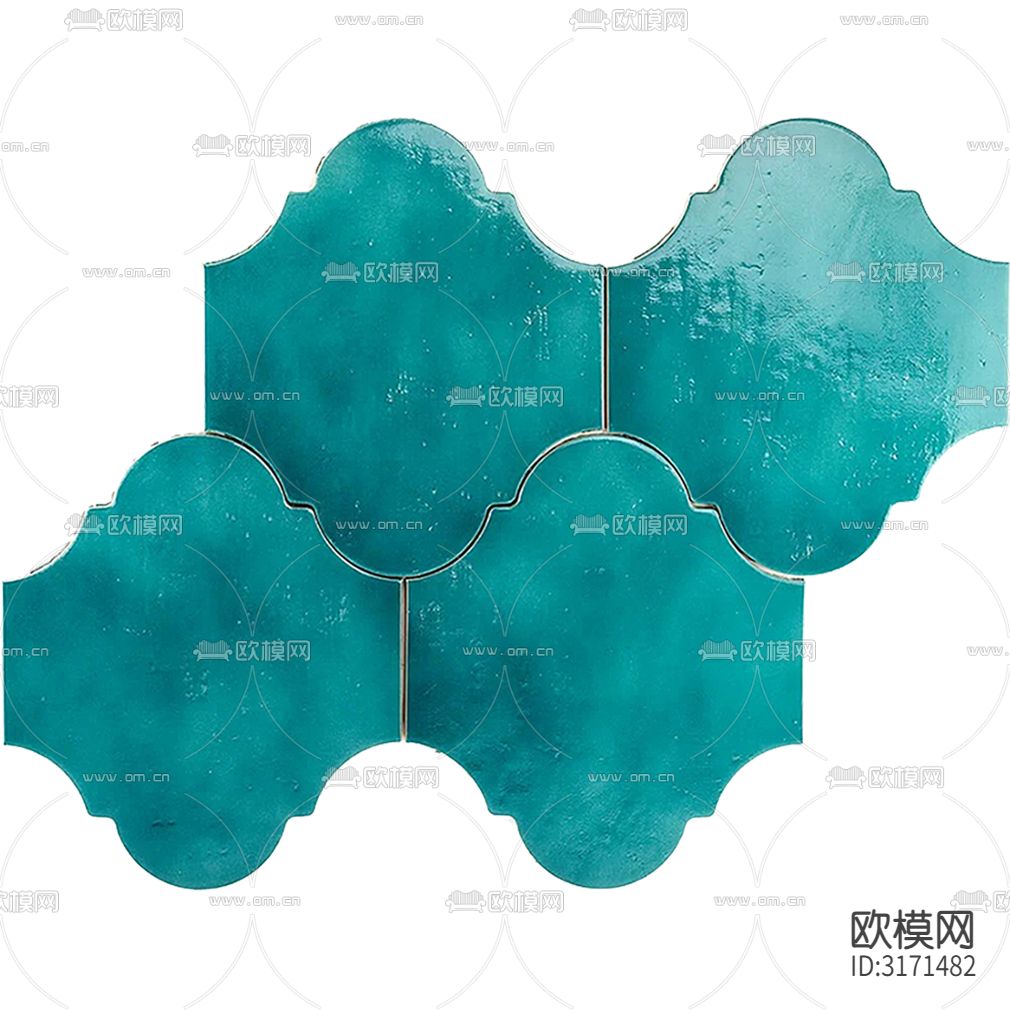 蓝色石材瓷砖马赛克贴图下载