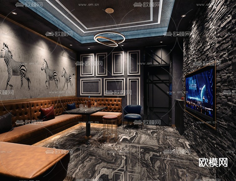 KTV包厢 夜总会 酒吧3d模型下载