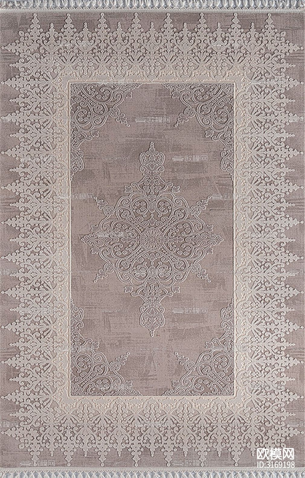 灰色新中式豪华地毯贴图下载（渲染图7）