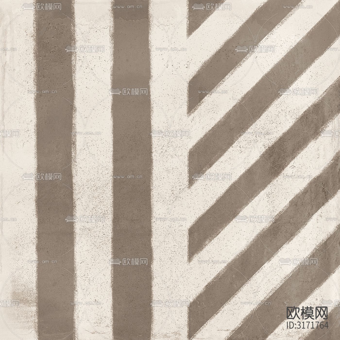 灰色现代简约花砖贴图下载（渲染图5）