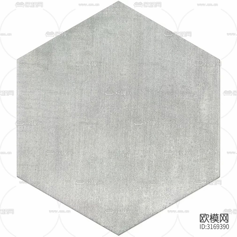 灰色石材纹六角砖贴图下载（渲染图3）