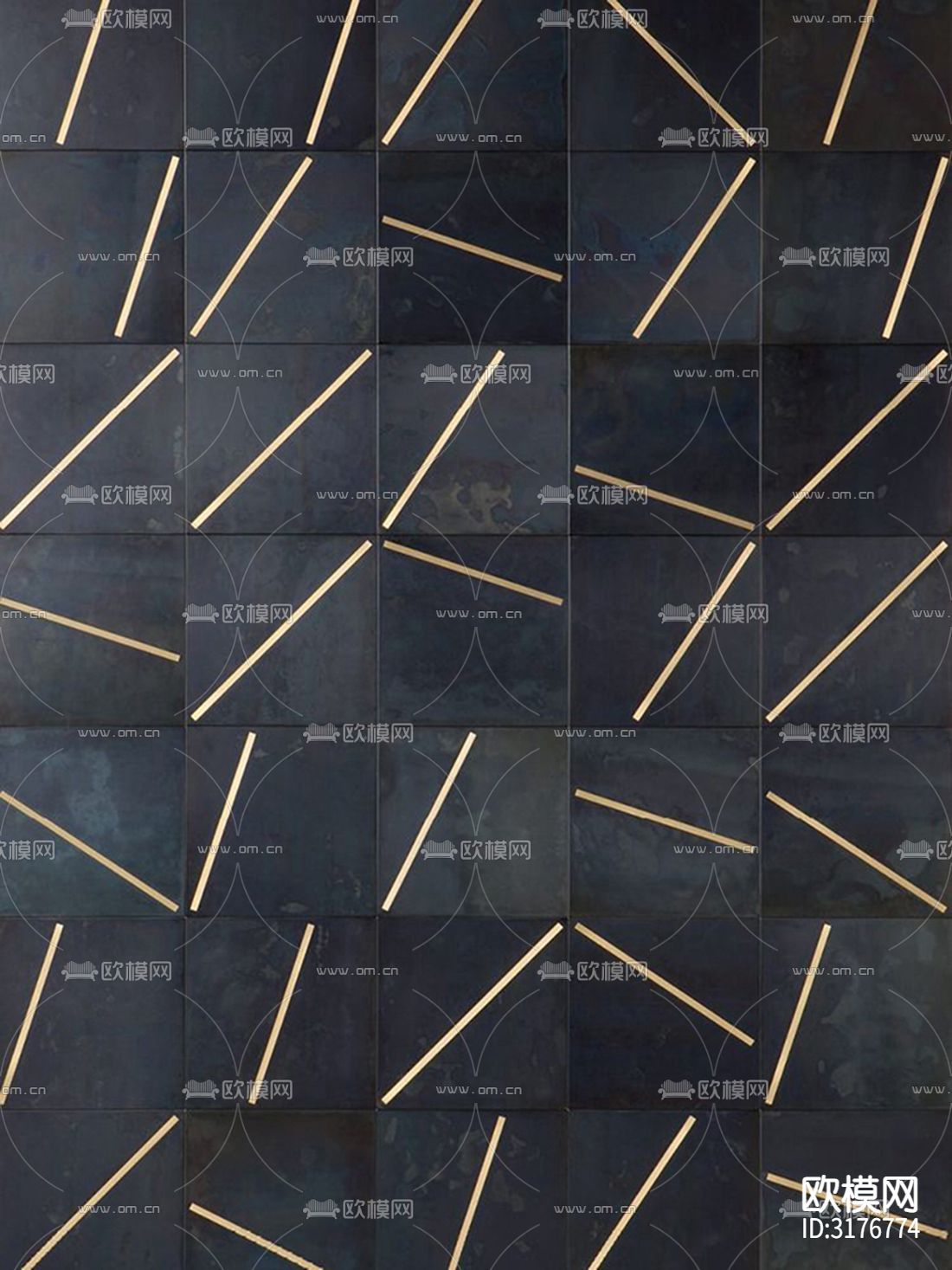 黑色花砖 拼花地砖贴图下载