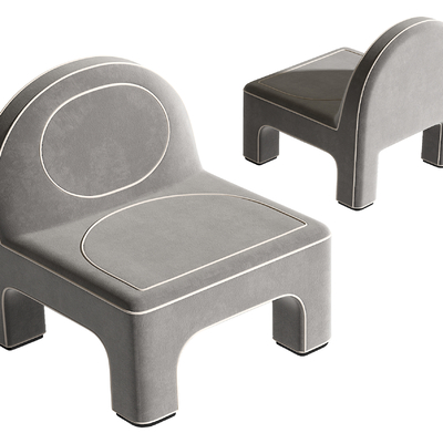  现代休闲椅 儿童椅su模型 