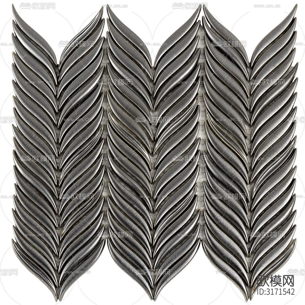 黑色艺术卫浴马赛克贴图下载（渲染图1）