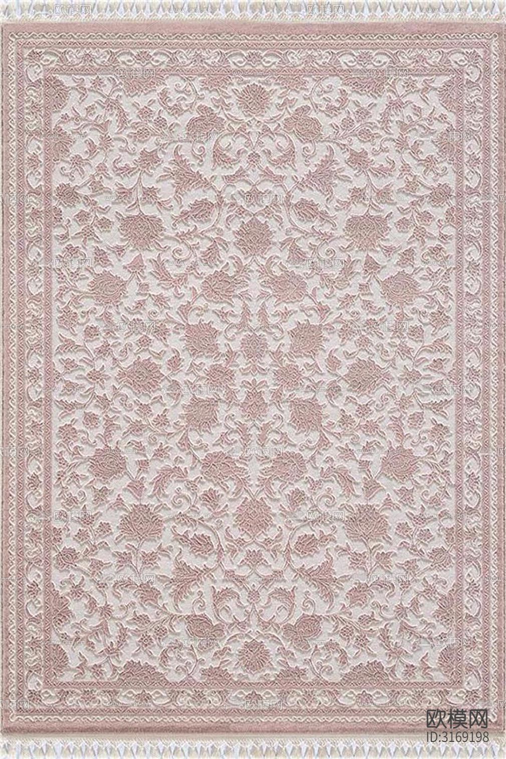 灰色新中式豪华地毯贴图下载（渲染图1）