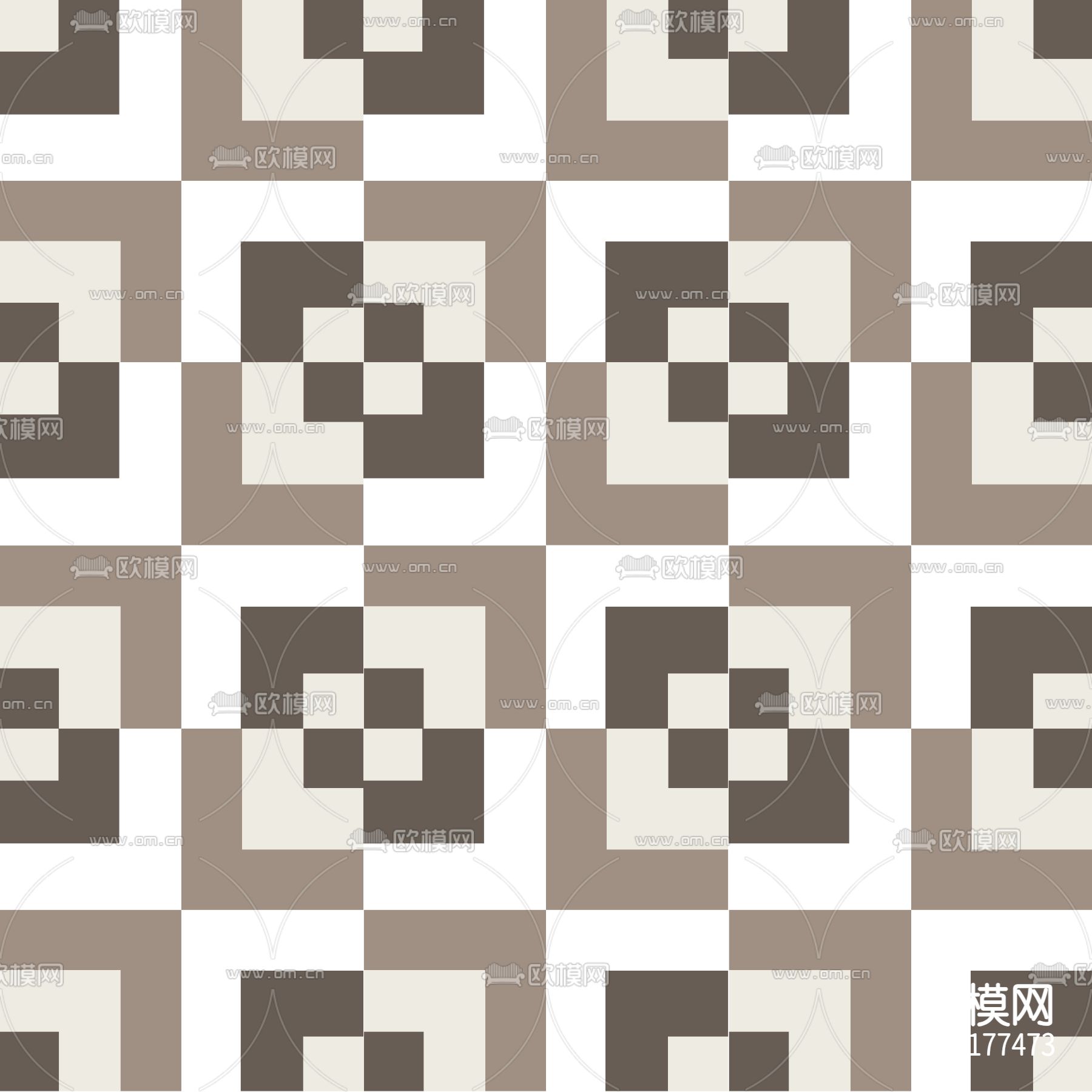 无缝管法式复古拼花地砖贴图下载