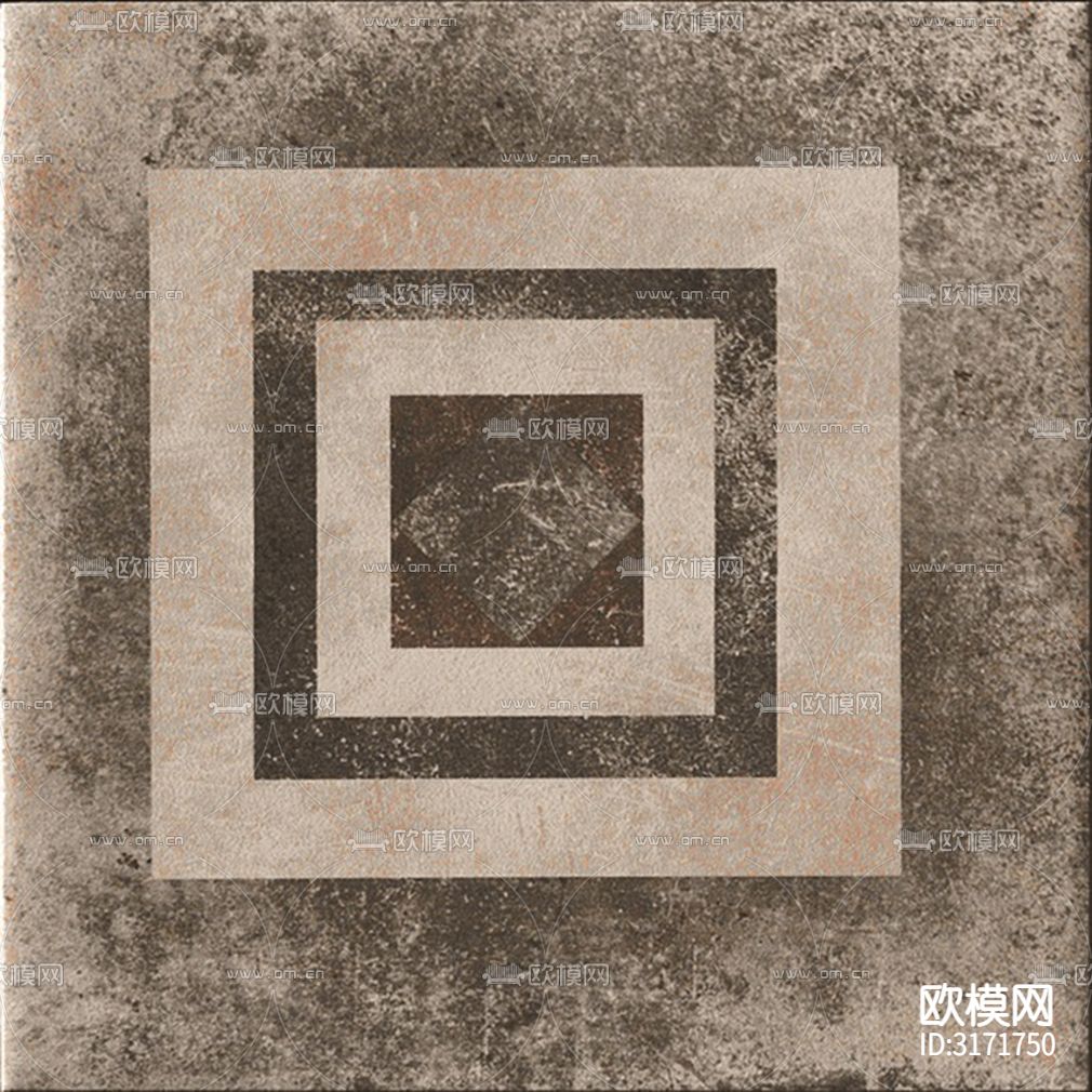 灰色欧式花砖贴图下载（渲染图2）