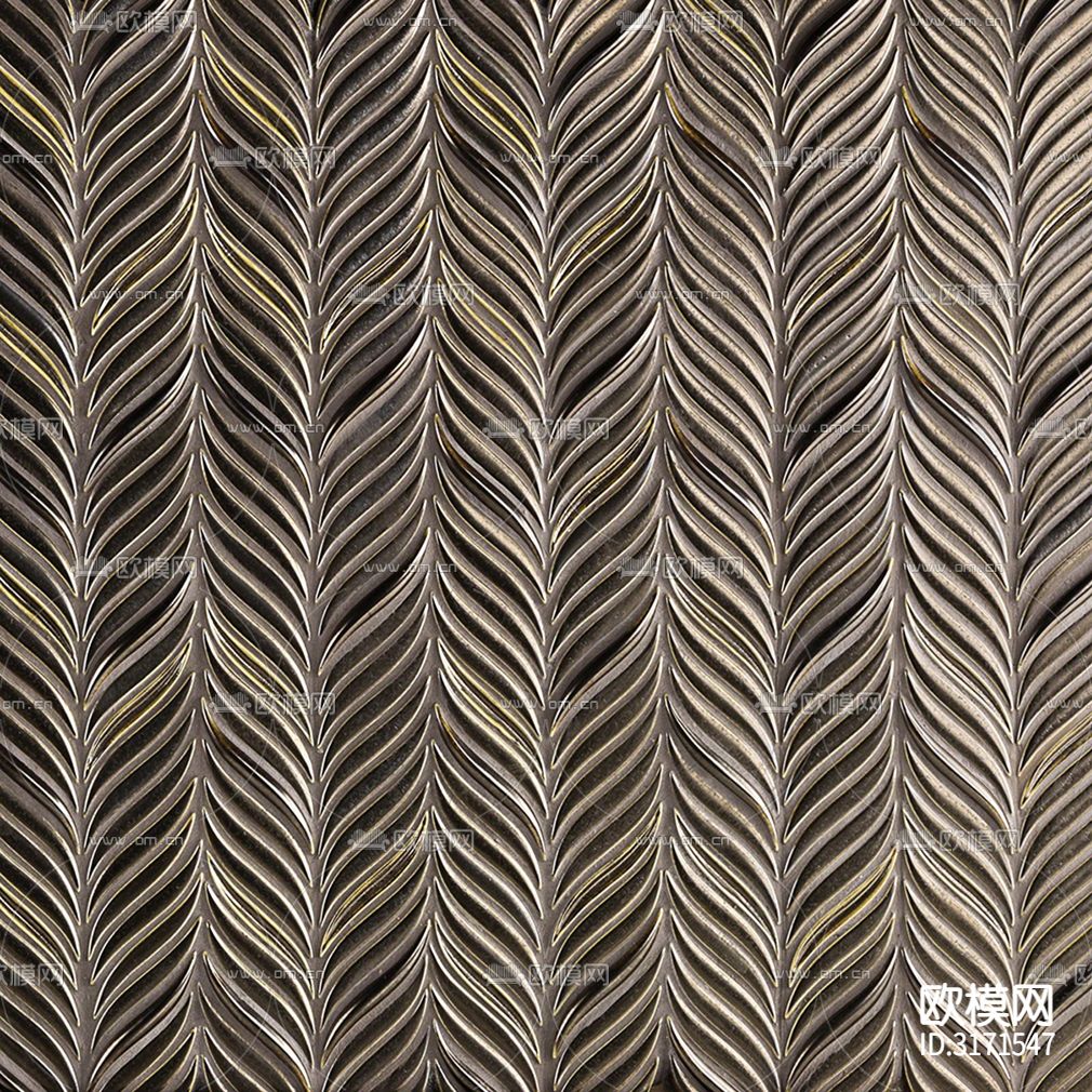 黑色艺术卫浴马赛克贴图下载（渲染图2）