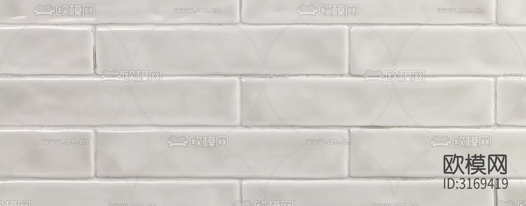 灰色石材纹条形砖贴图下载（渲染图5）