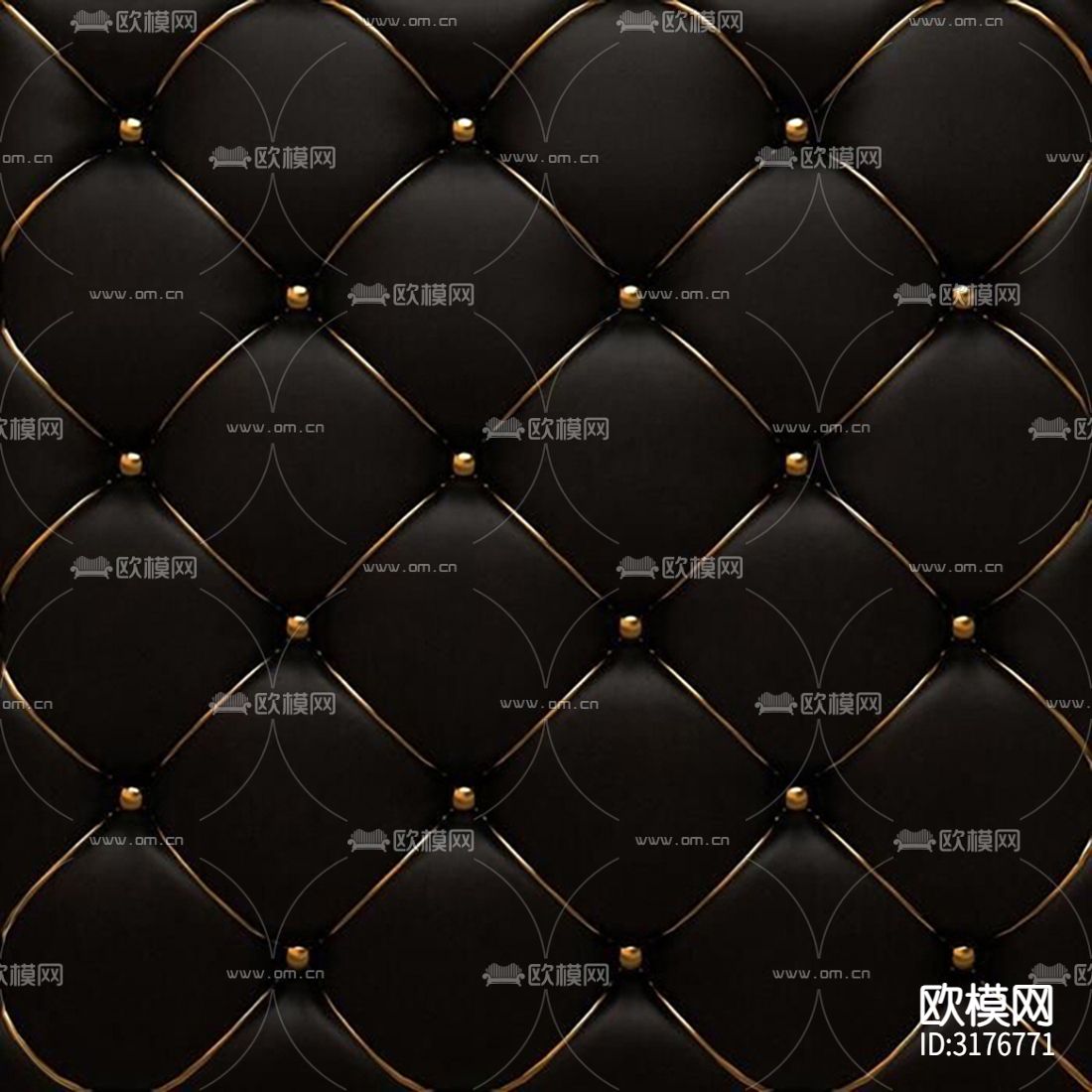 黑色皮革软包贴图下载