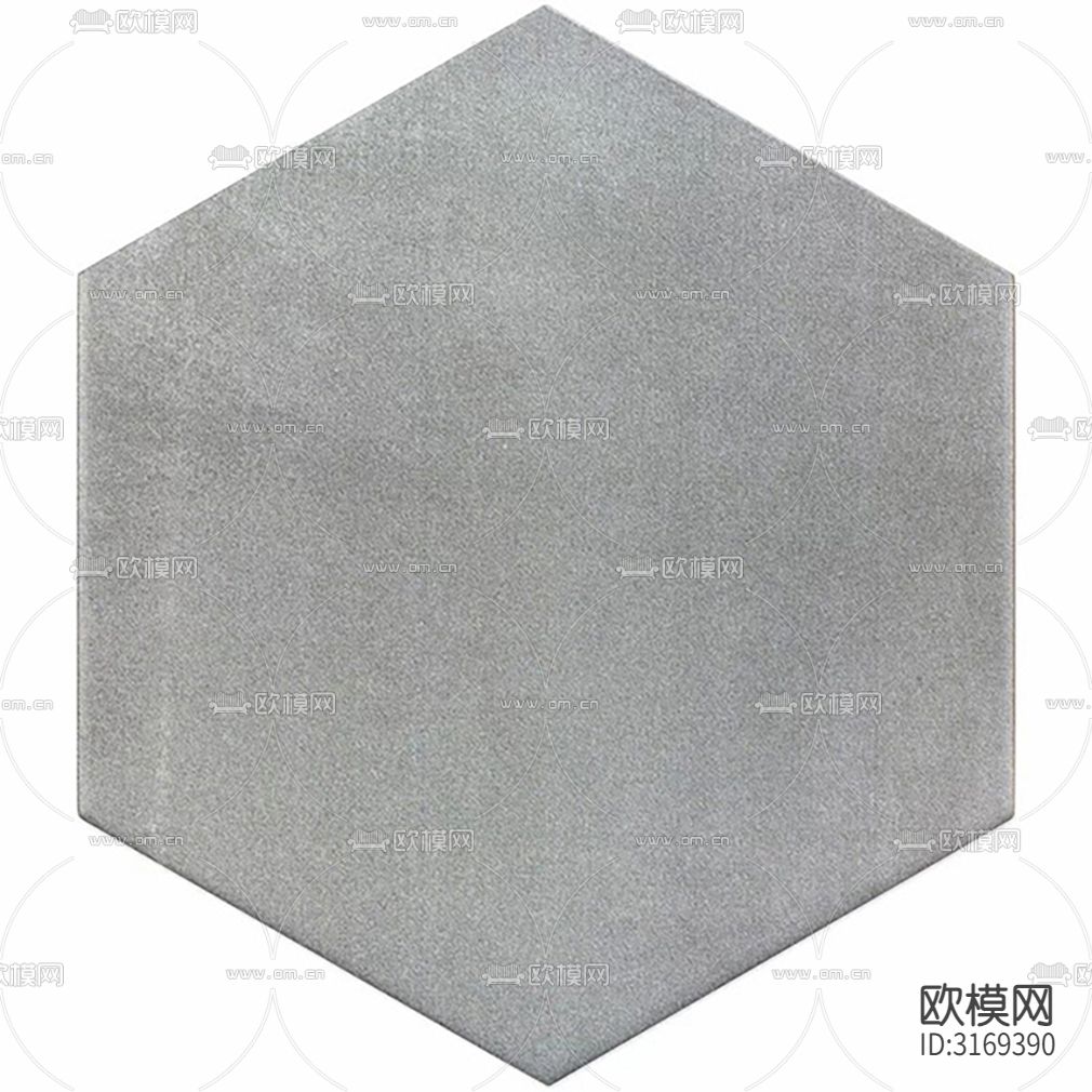 灰色石材纹六角砖贴图下载（渲染图1）