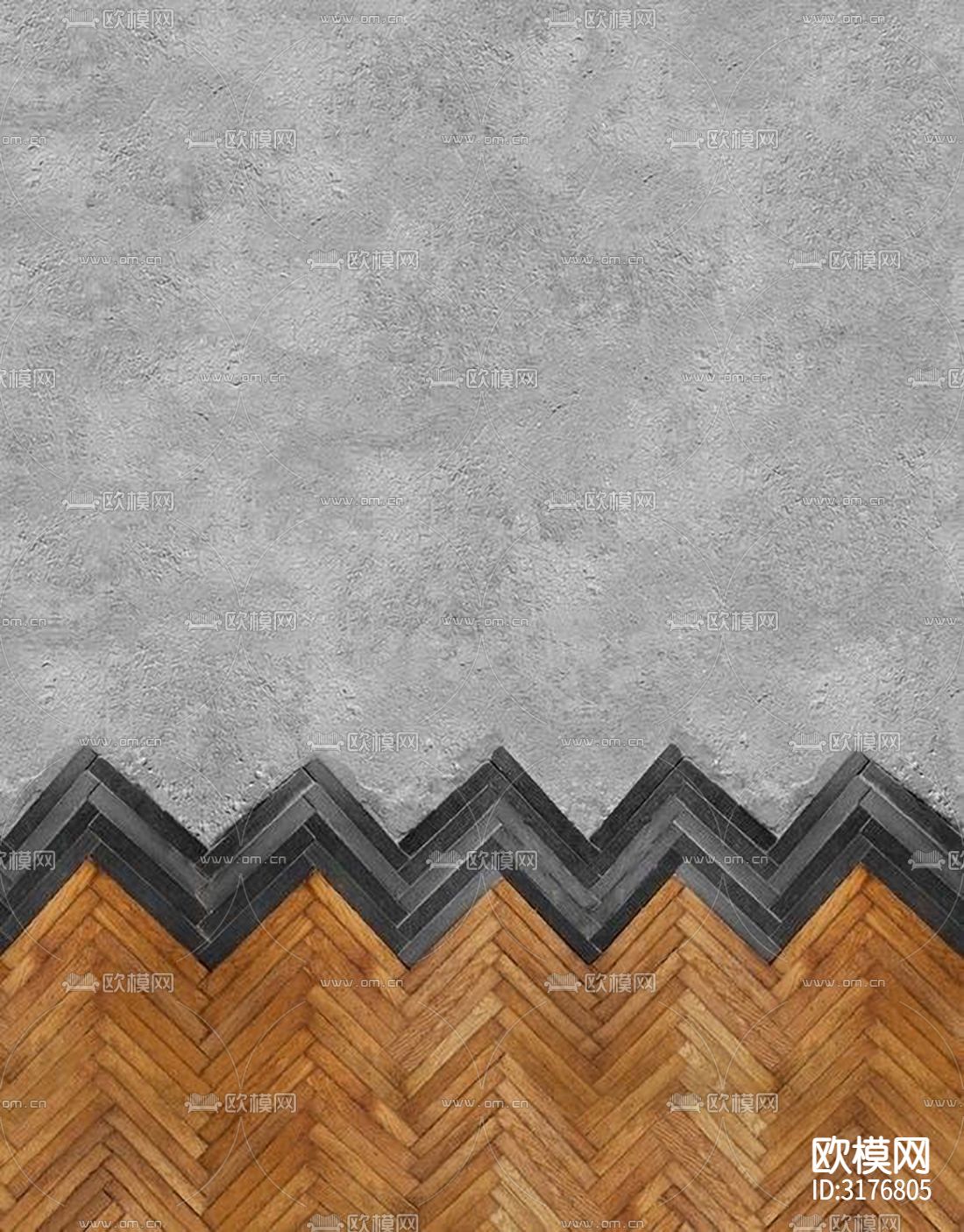 灰色水泥拼木纹石墙贴图下载