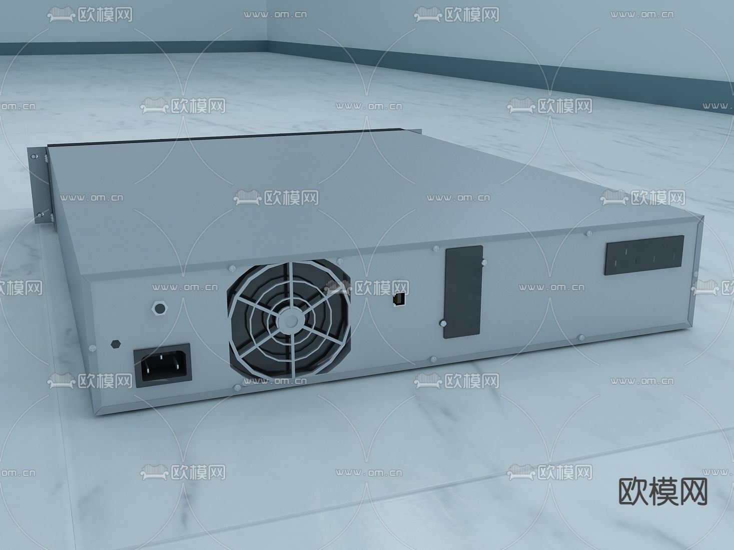 机柜 交换机3d模型下载（渲染图2）