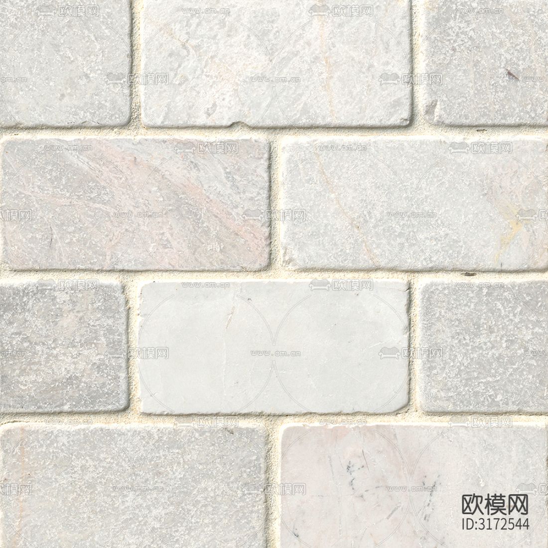 灰色石材纹长条砖条形砖贴图下载