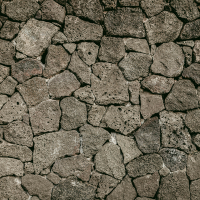  灰色乡村毛石挡墙贴图 