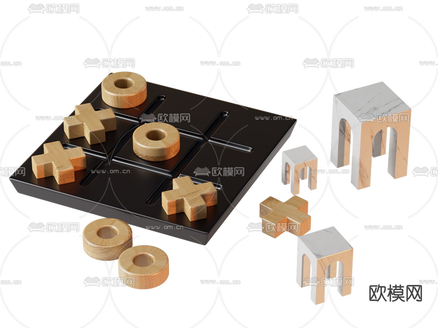 棋盘 玩具3d模型下载