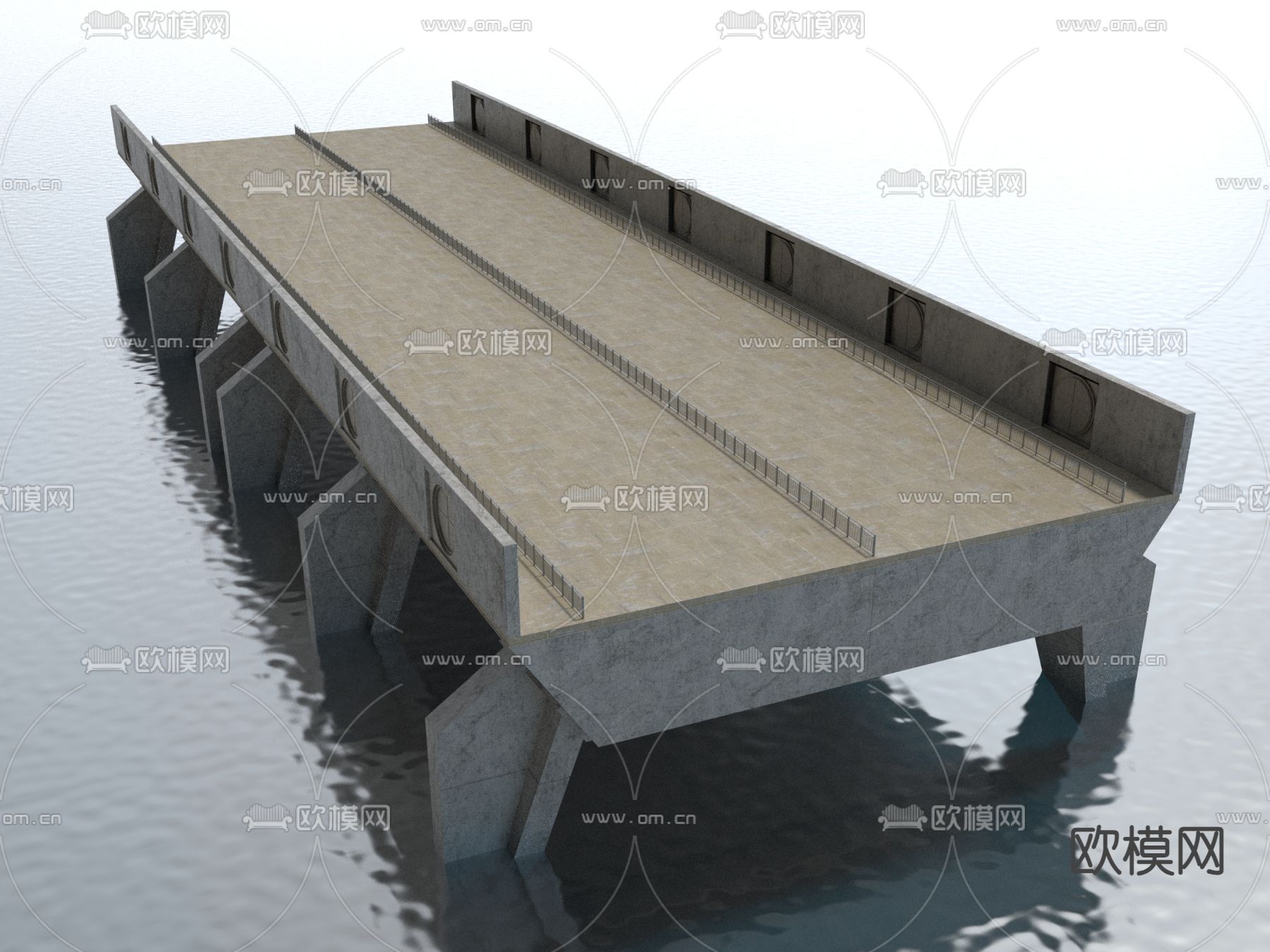 桥梁 高架桥 大桥3d模型下载