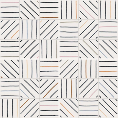  白色现代简约花砖贴图 