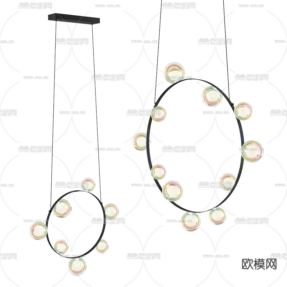 Moooi 吊灯3d模型下载（渲染图1）