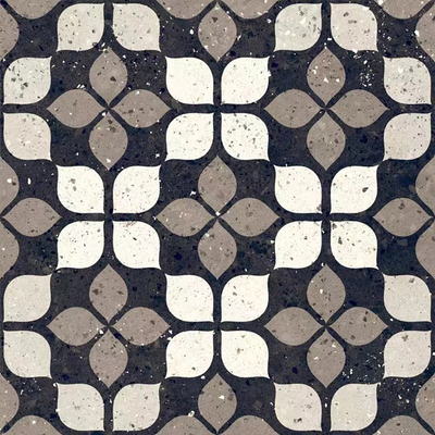  灰色现代简约花砖贴图 