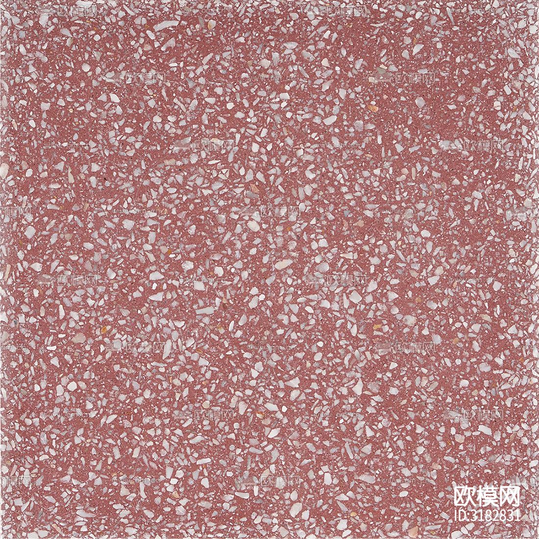 红色水磨石贴图下载