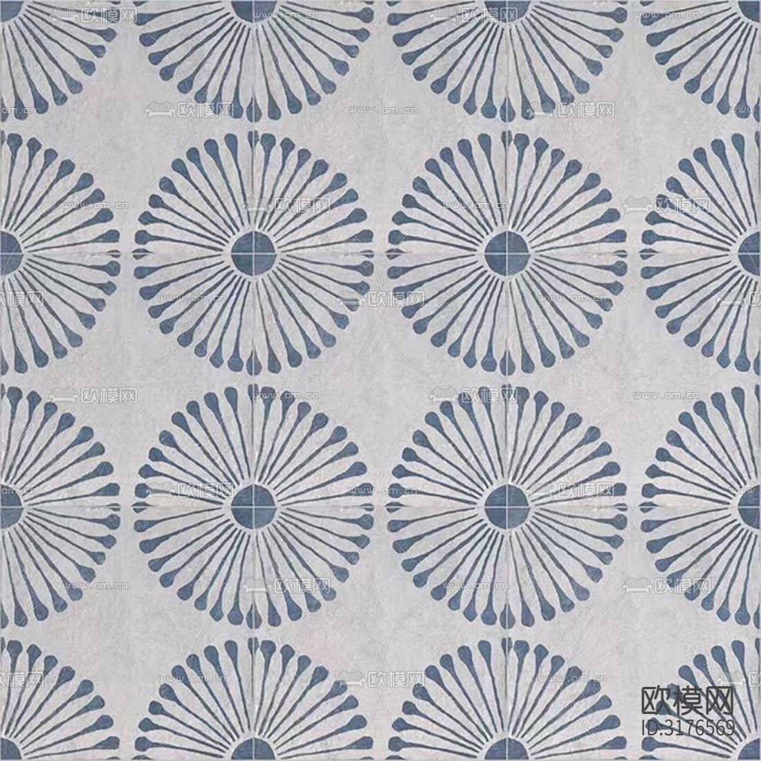 灰色现代花砖贴图下载