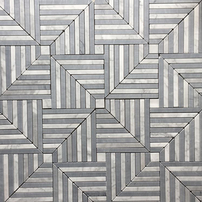  灰色现代简约石材拼花花砖贴图 