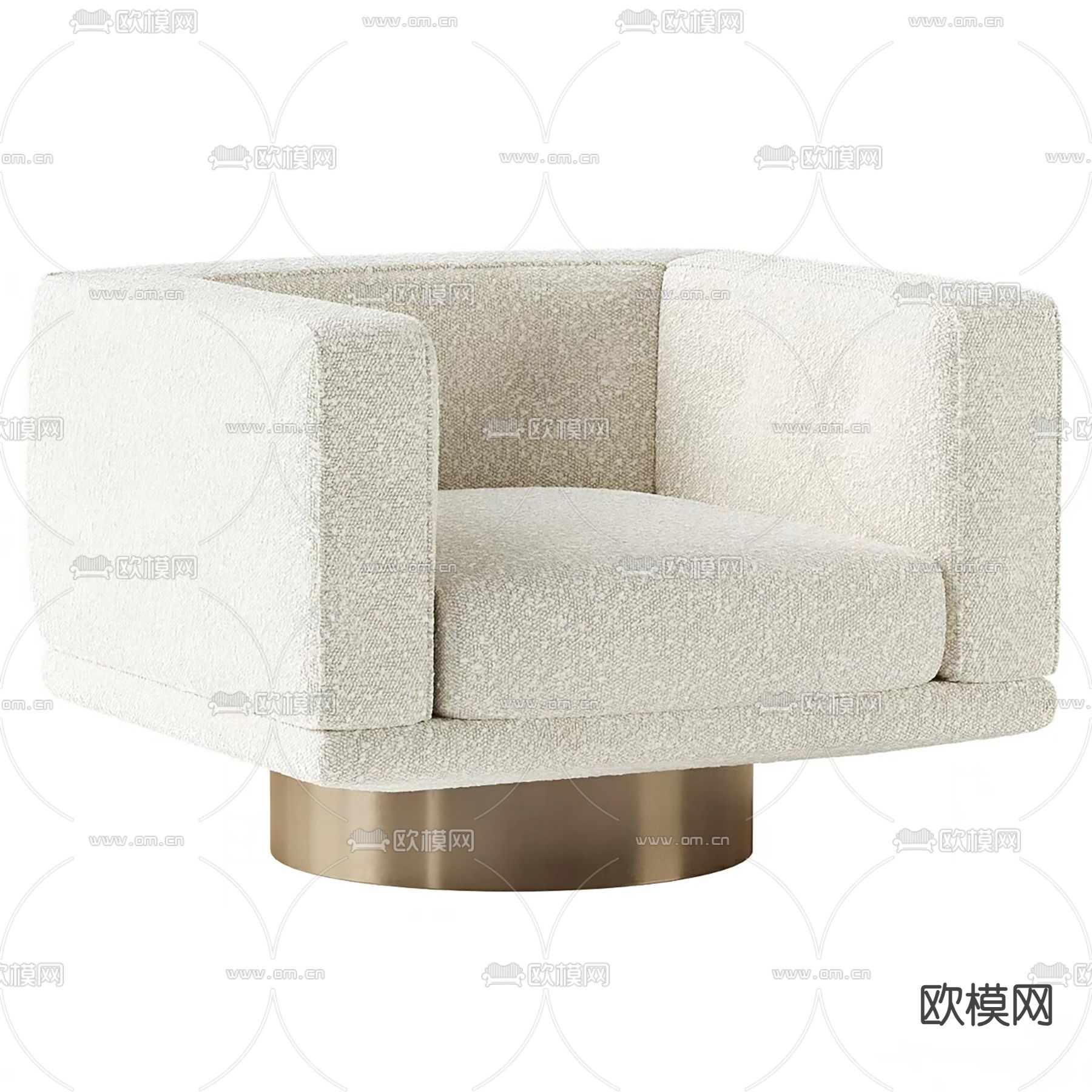 Sally单人沙发3d模型下载（渲染图2）