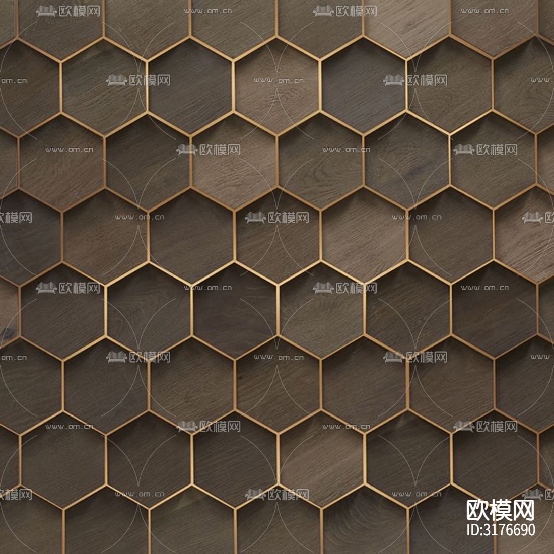 棕色艺术吸音板贴图下载