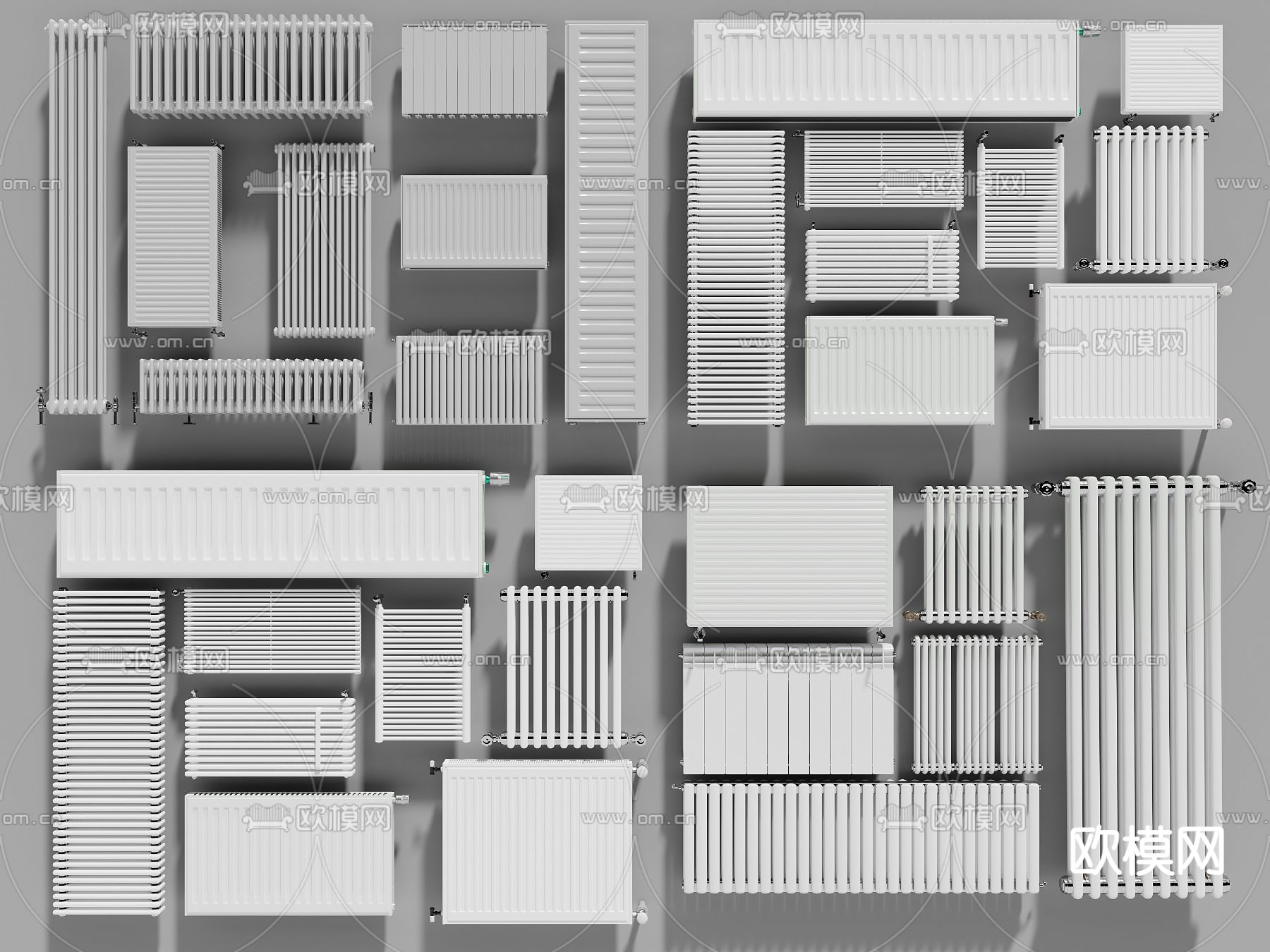 暖气片 电暖气3d模型下载