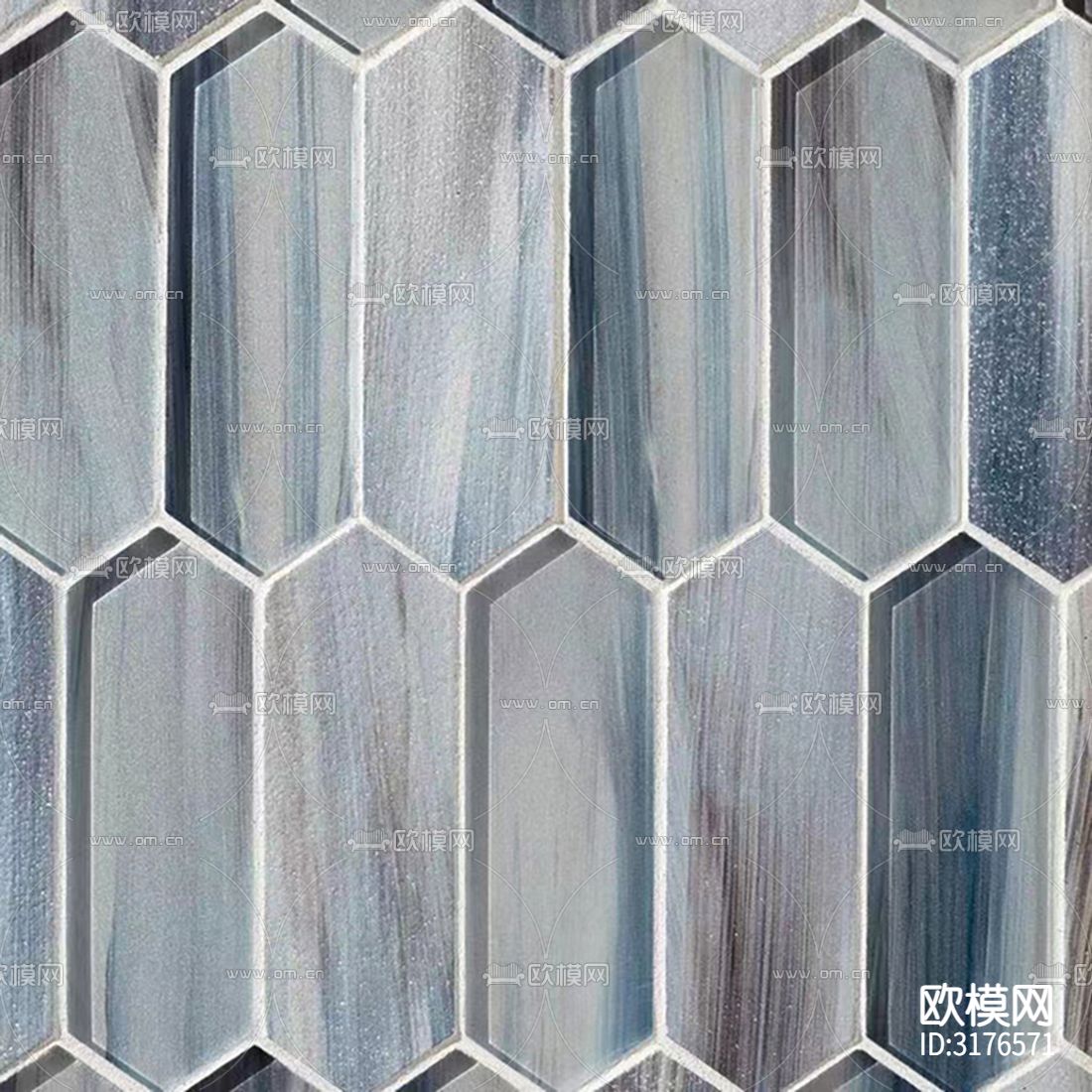 灰色六角马赛克厨卫砖贴图下载