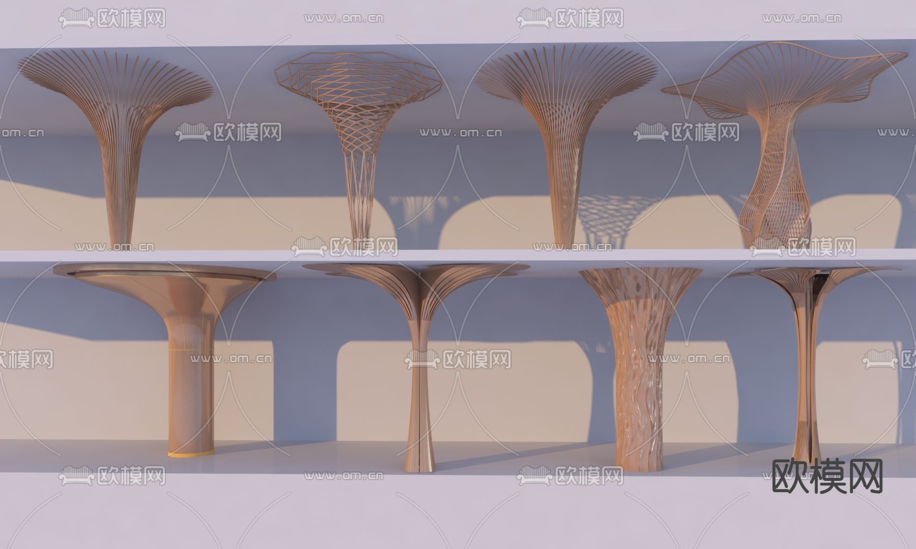 异形柱 造型柱 包柱 柱子3d模型下载