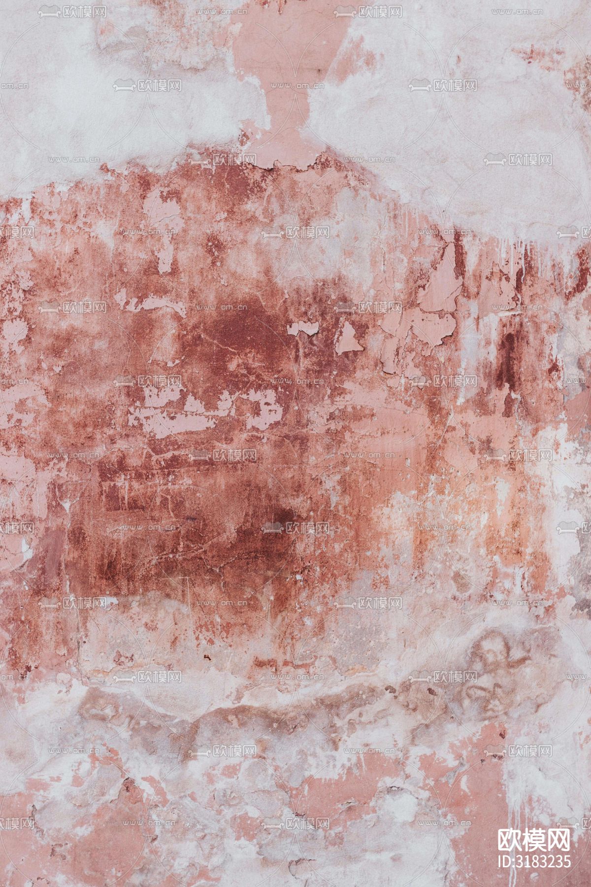 红色复古墙面材质贴图下载