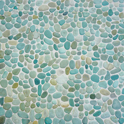  蓝色马赛克卵石贴图 