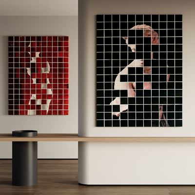  现代装饰画su模型 