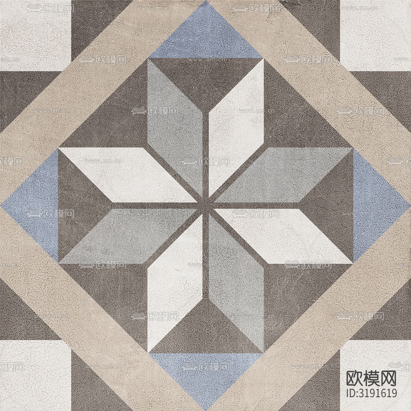 灰色欧式花砖贴图下载