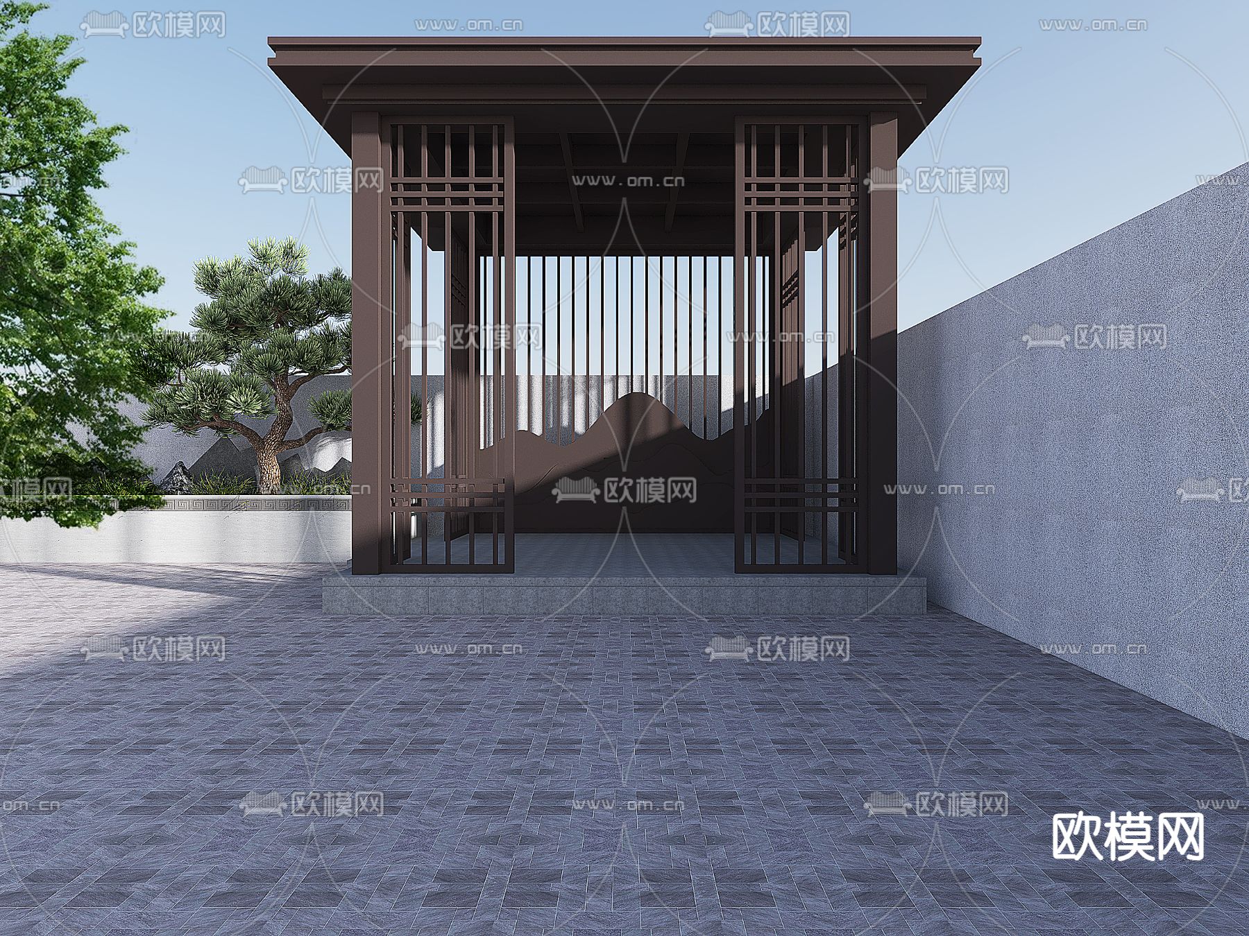 亭子 凉亭 休憩亭3d模型下载