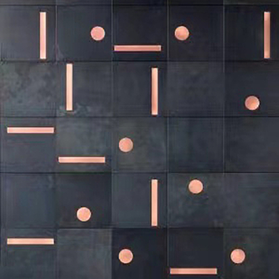  黑色现代简约花砖瓷砖贴图 